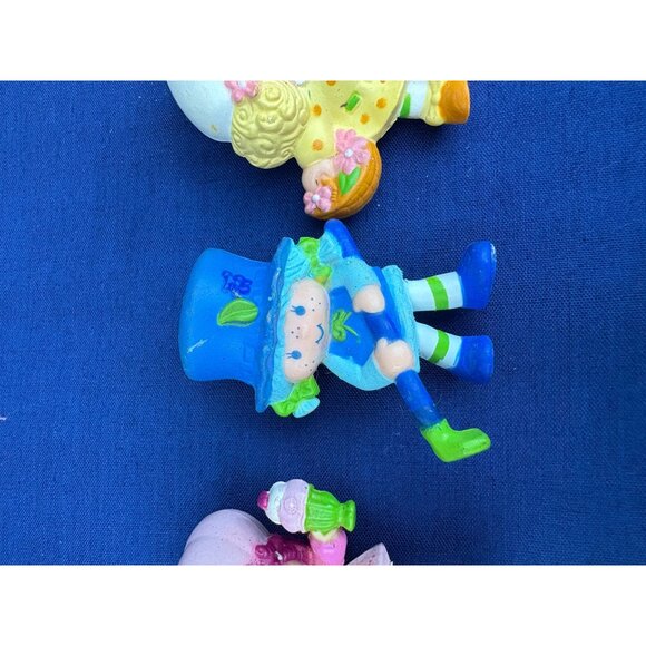Vintage Strawberry Shortcake Figurines Set Of 5 Toys Miniatures 1980s - Picture 5 of 12
